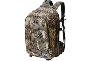 MYDAYS Hunting Backpack,Tactiacl Military Rucksack Rifle Holder Daypack with Rifle Carry System for Outdoor Hunting Camping Hiking (Camo)