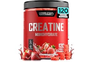 Dralot 99.99% Creatine Monohydrate Gummies More 15% Strength, 5X Energy & Muscle Support Pre-Workout Complex Creatine for Women & Men with 5000mg Creatine, L-Taurine, B12, Mg & K, 0 Sugar, Vegan