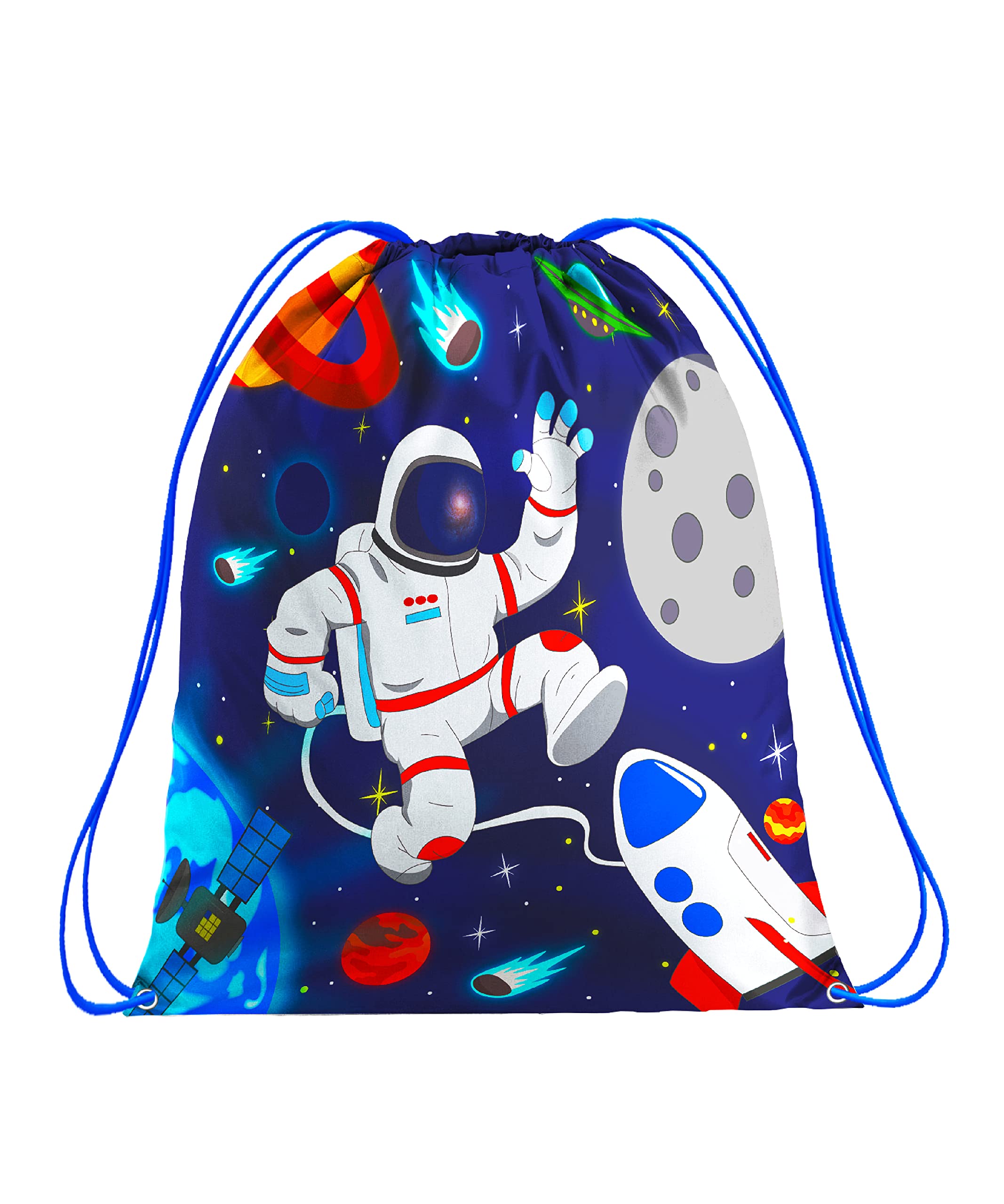 Artexia Swimming Bags for Kids - Drawstring Bags for Children - Ideal PE Bags for School for Girls - Gift Idea - Kids Drawstring Bag, Swim Bag Kids, Drawstring Gym Bag for Kids (Space)