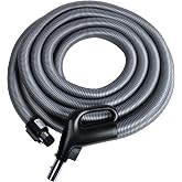 35 Ft. 4-Wire Central Vacuum Dual-Voltage Hose with Direct Connect Wall End and Flush Handle