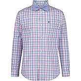 Izod Boys' Long Sleeve Button-Down Collared Dress Shirt with Bow Tie and Chest Pocket