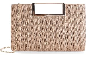 EMGILL Straw Clutch Purse For Women Summer Rattan Purse Straw Crossbody Bags Raffia Handbags Top Handle Evening Purses Travel 2025