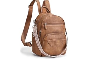 SYTRAH Small Backpack Purse for Women, Mini Backpack Vegan Leather with RFID Blocking & Tablet Pocket Cute Shoulder Handbag