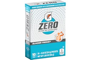 Gatorade - Sports Drinks G Zero Powder Packets Glacier Freeze, 0.10 Ounce(Pack of 10)