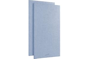 AudioSilk Acoustic Panels, 2 Pack, Large, 46" x 23", Pale Blue