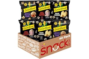 Smartfood Popcorn, Variety Pack, 0.5 Ounce (Pack of 40)