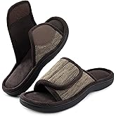 RockDove Men's Adjustable Wrap Memory Foam Slide Slipper