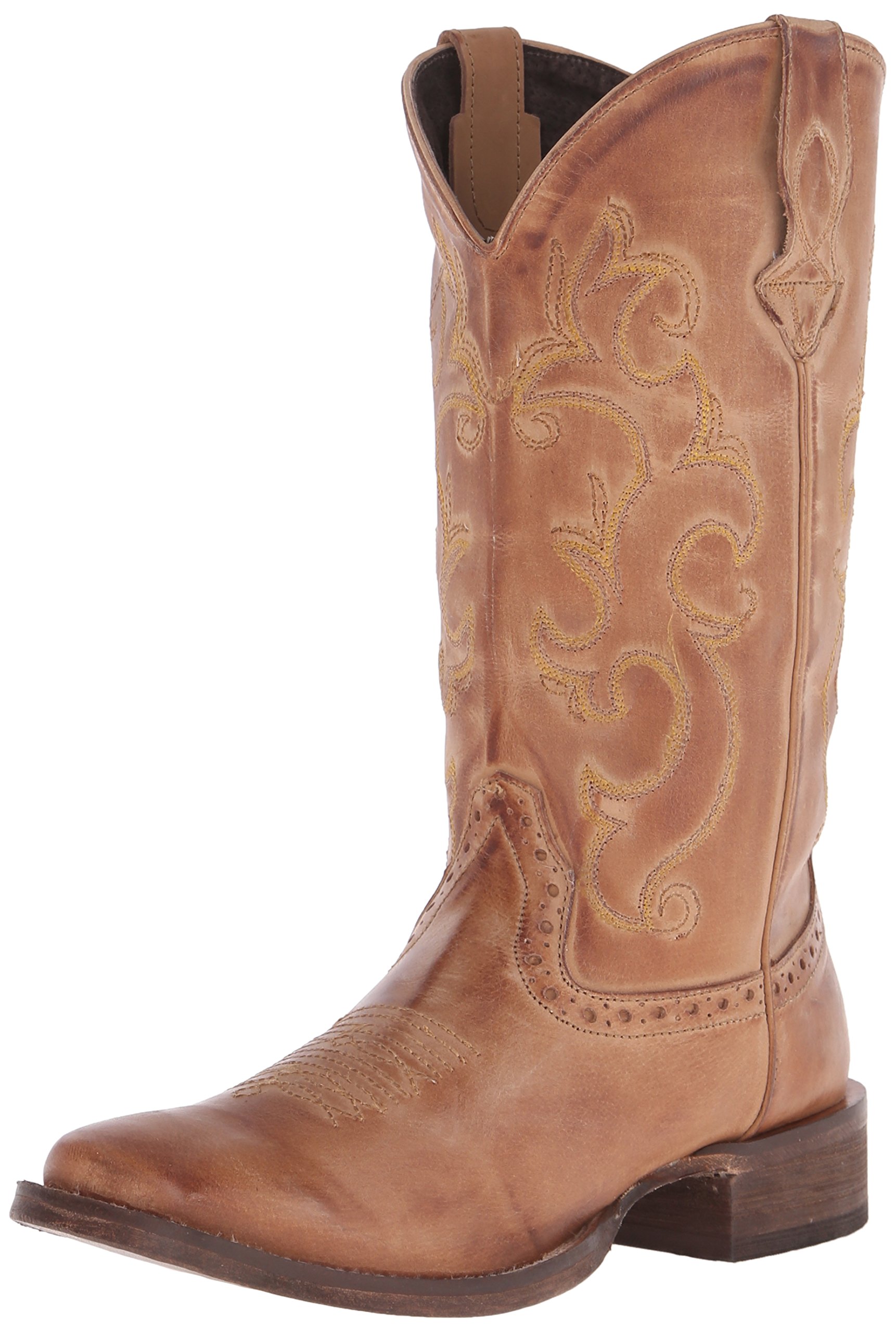 Roper Womens Lindsey Boot, Tan, 10 for sale | Dallas, TX | Nellis Auction