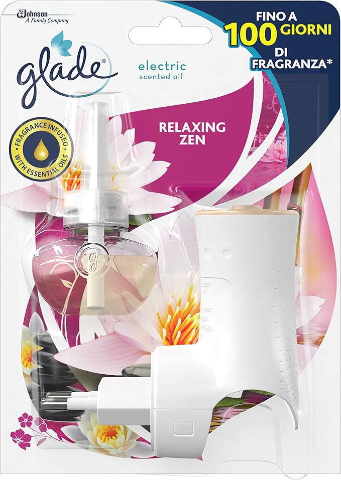 Glade Diffusore di Oli Essenziali Elettrico, Fragranza Relaxing Zen