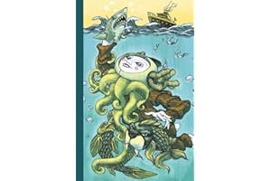Poseidon Notebook: Whimsical Illustration | Intricate Hand-drawn Style | Writing Journal for School, College, Office, Work | 