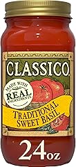 Salsa dulce para pasta con albahaca Classico (tarro de 24 oz)