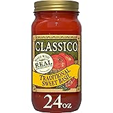 Classico Traditional Sweet Basil Pasta Sauce, 24 oz Jar