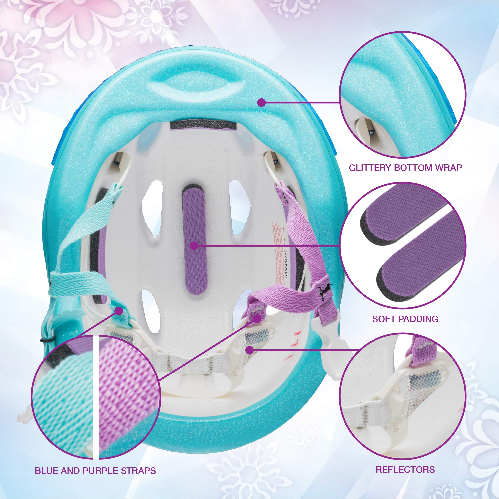 Disney Frozen Toddler Bike 3D Tiara Helmet (3-5 Years) by Bell