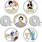GudaAphrmix Magnetic Ball Markers Clips - Funny Golf Ball Markers with Hat Clip Magnet Gifts for Personalized Valentines, Cool Golfing Hat Decor Accessories for Golfers Putting Green Men Women Kids