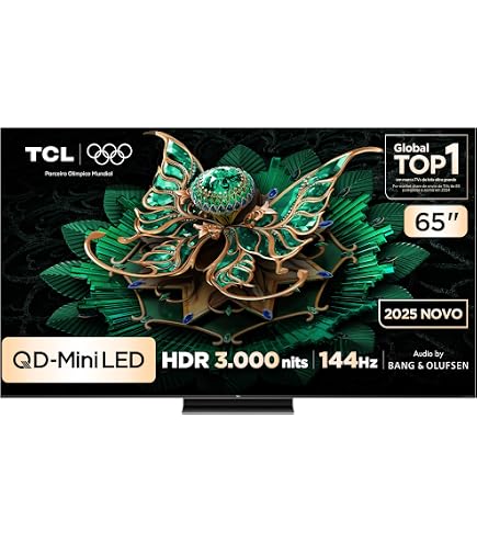TCL TV MiniLed 55C845 4K QLED + Google TV | Amazon.com.br