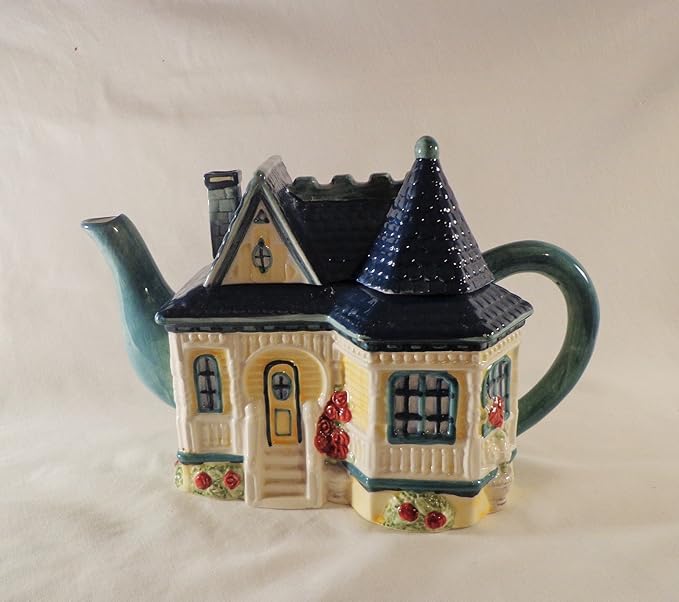 TEAPOT 1998 VICTORIAN HOUSE, CRACKER BARREL Teapots