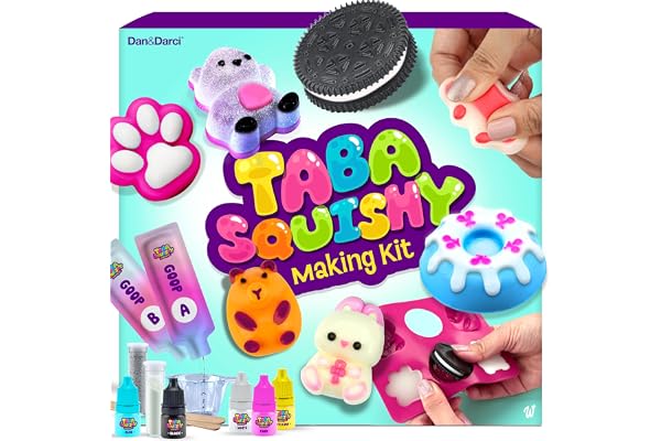 Taba Squishy Making Kit for Kids - Gifts for Girls - Kids Crafts - 6 7 8 9 10 11 12 Year Old Girl Birthday Gift - Squishies C