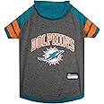 Pets First NFL Miami Dolphins Hoodie for Dogs & Cats. | NFL Football Licensed Dog Hoody Tee Shirt, Small | Sports Hoody T-Shirt for Pets | Licensed Sporty Dog Shirt
