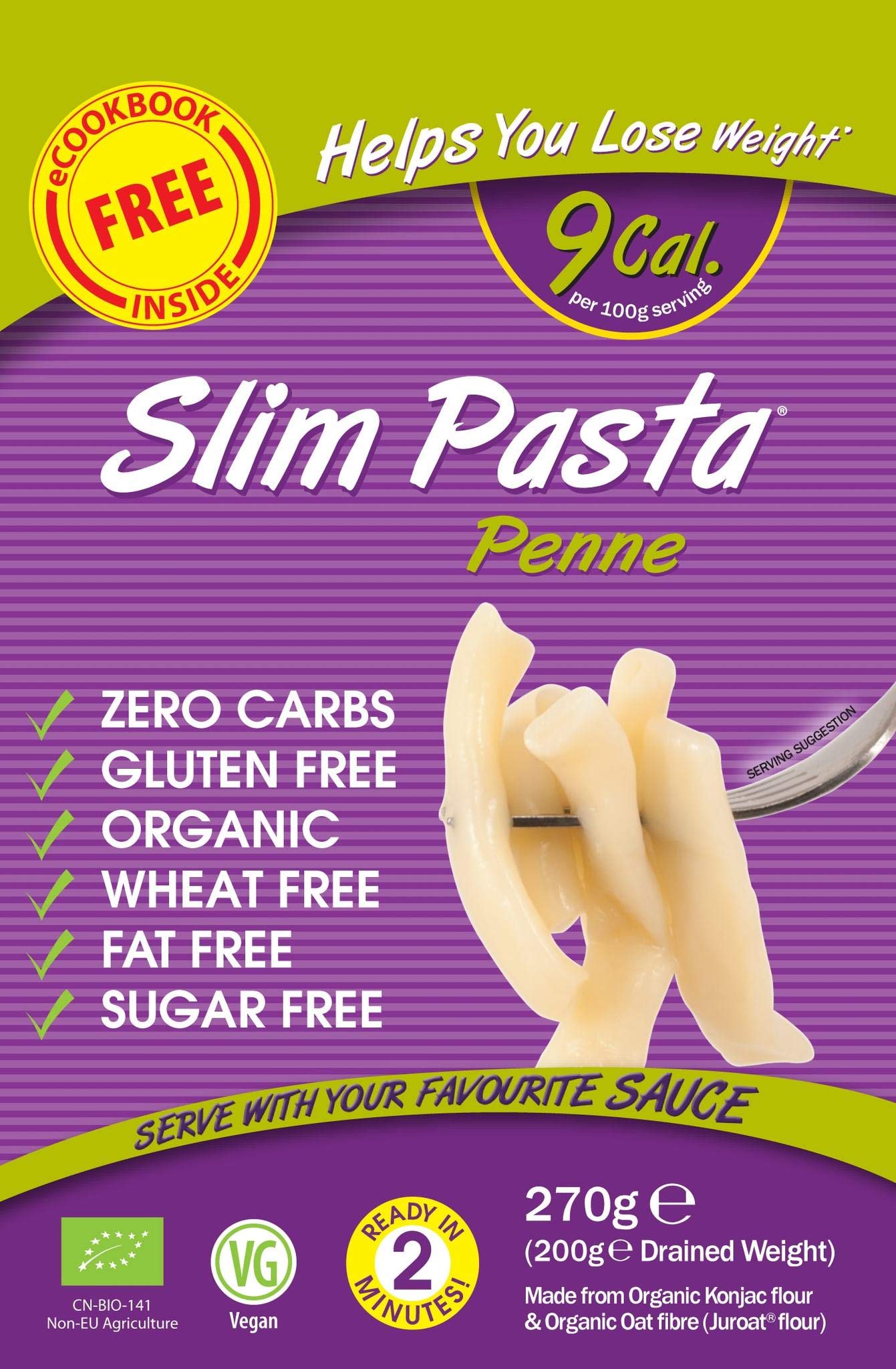 Eat Water Slim Pasta Penne 200g (Pack of 3)