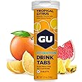 GU Energy Hydration Electrolyte Drink Tablets, Enhanced Endurance Sports Drink for Running, Cycling, Triathlon, 4-Count(48 Servings), Tropical Citrus