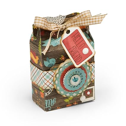 Sizzix Box Pillow And Poinsettias By Jen Long Thinlits Die Set
