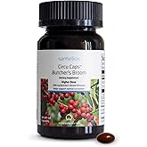 Sanhelios Circu Caps Higher Dose Max Potency Butcher's Broom Extract 900mg - Herbal Support Supplement for Healthy Blood Flow, Veins & Circulation in Legs - 50 Capsules - 1 Pack
