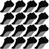 ELUTONG 16 Pairs Toddler Grip Socks for Boys Girls Non Slip Ankle Grippy Socks for Baby Infant Kids Aged 1-7T