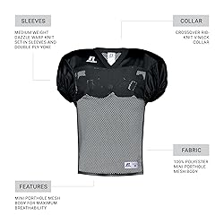 Russell Athletic Stock Practice Jersey Black XL