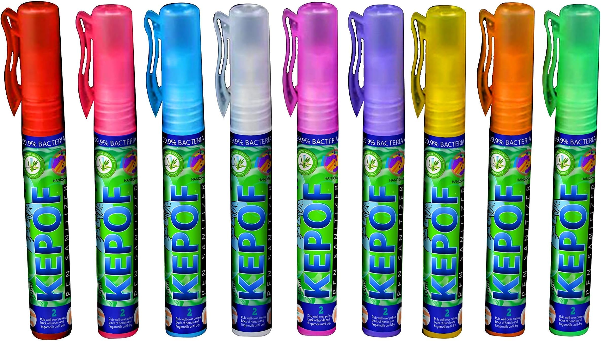 Pen Clip Sanitize Kepof Mini Portable Travel Size Hand Sanitize Disinfectant Cleaner With Fragrance Pocket Size With Clip Random Multi Color-1pcs