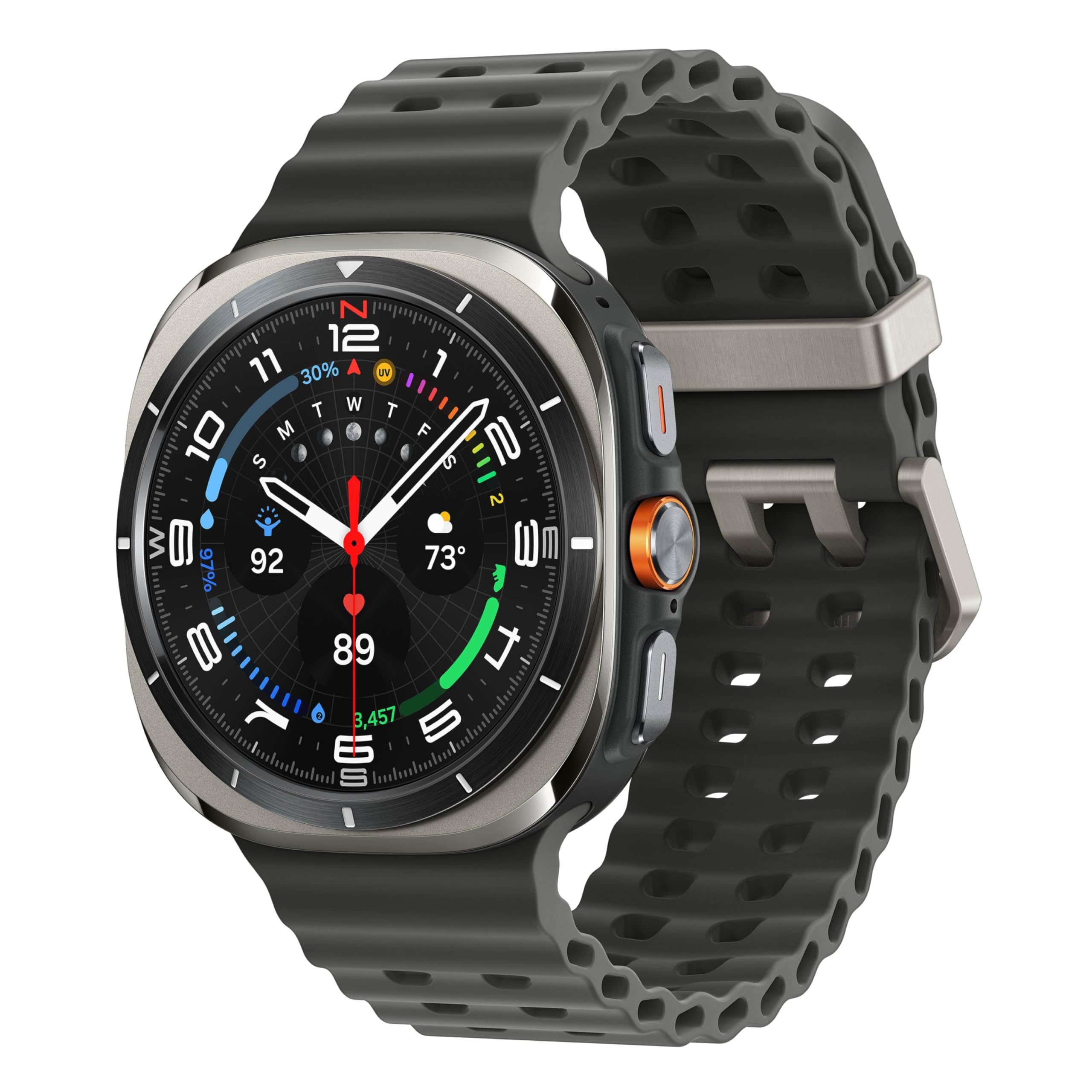 Photo 1 of **NEW**Samsung Galaxy Watch Ultra (2025) 47mm LTE Smartwatch, Titanium Casing, Advanced Sleep Coaching, Running Coach, Energy Score, Heart Rate Tracking, GPS, Titanium Silver [US Version, 2 Yr Warranty]