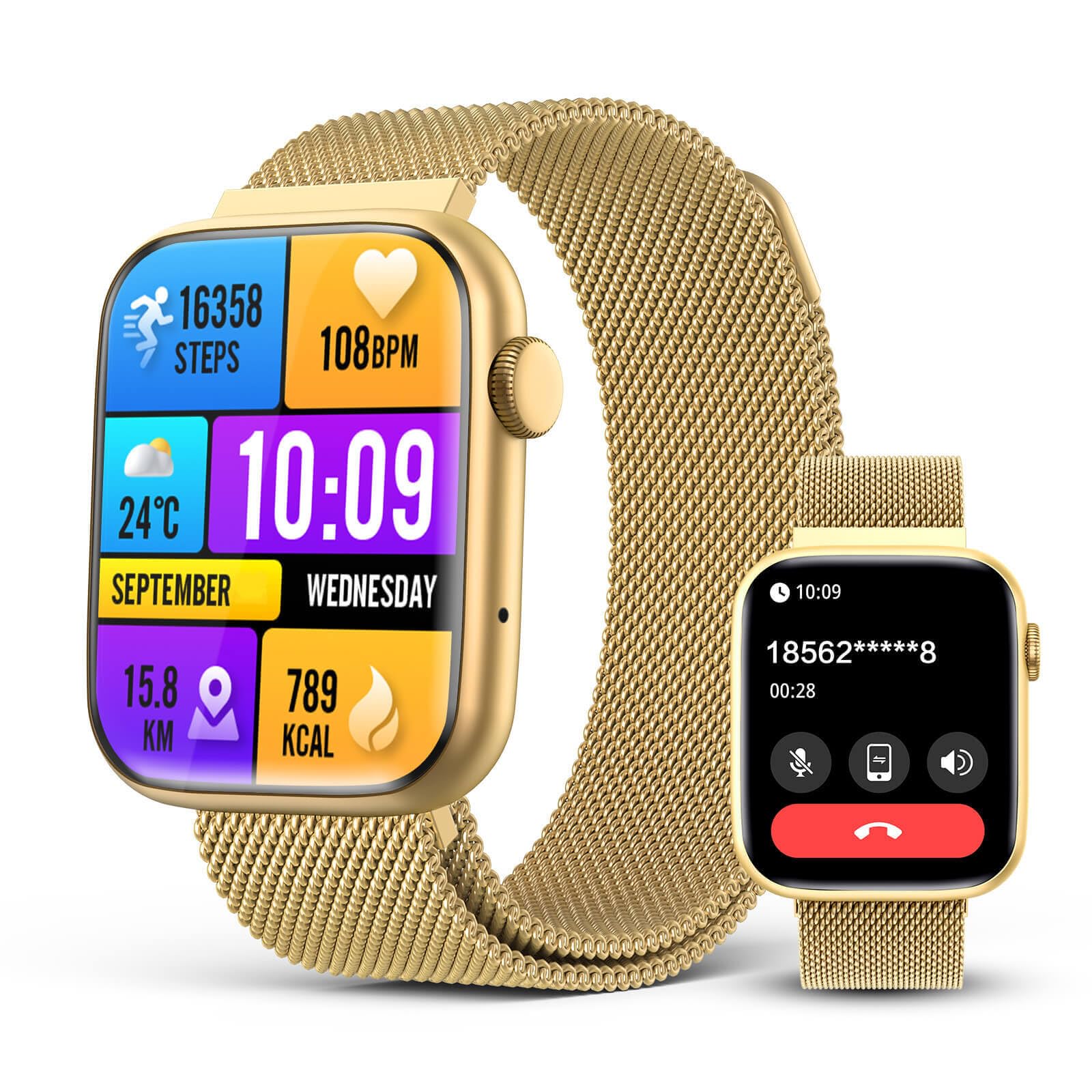 Photo 1 of 2025 Smart Watches for Women Men Blood Pressure, 1.9"AMOLED Display,AI Watch Face/Da GPT AI/AI Voice, 24/7 Heart Rate Stress Sleep Monitor, IP68 Waterproof, 123 Sports Fitness Tracker for Android iOS