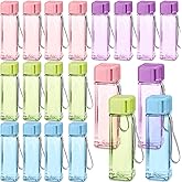 Mifoci 20 Pieces Water Bottle Bulk 17 oz Plastic Water Bottles Bulk Gym Sports Adults Reusable Large Drinking Cups for Outdoor Fitness(Colorful,Rectangle)