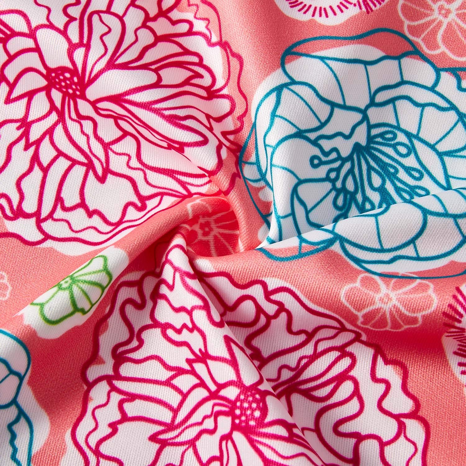 BFUSTYLE Little Girl Preschooler Floral Lightweight Hoodie Go to School Fit Hooded Sweatshirt Coral Red 6t