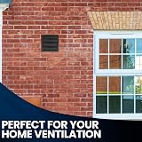 VENTS UK 100mm Black External Gravity Vent Grille 155x155mm view 4