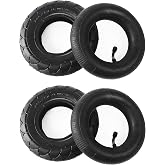 AR-PRO 200X50 / 8" X 2" | 2 Tire &amp; 2 Inner Tube Set - Electric Scooter Tire Tube Compatible with Razor E100, E150, E200, Power Core E100, Dune Buggy, ePunk, Crazy Cart, PowerRider 360, eSpark