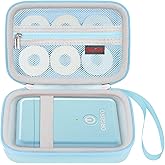 Elonbo Carrying Case for ORGBRO X1 Label Maker Machine, Portable Bluetooth Label Printer Storage Holder, Wireless Built-in Cutter Small Label Makers Handheld Sticker Maker Travel Bag, Blue