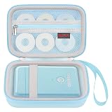 Elonbo Carrying Case for ORGBRO X1 Label Maker Machine, Portable Bluetooth Label Printer Storage Holder, Wireless Built-in Cutter Small Label Makers Handheld Sticker Maker Travel Bag, Blue