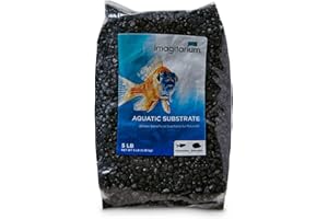 imagitarium Aquarium Gravel Substrate, Frosted Black, 5 lbs.