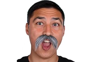 HONCLOUD DIY Self Adhesive Fake Mustache Set Fake Beard Material Novelty Mustaches for Costume and Halloween Festival Party