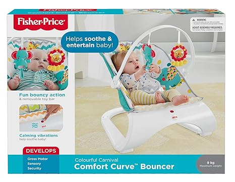 fisher price colourful carnival baby bouncer