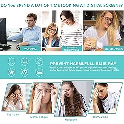 hunsquer Blue Light Blocking Glasses - Women/Men