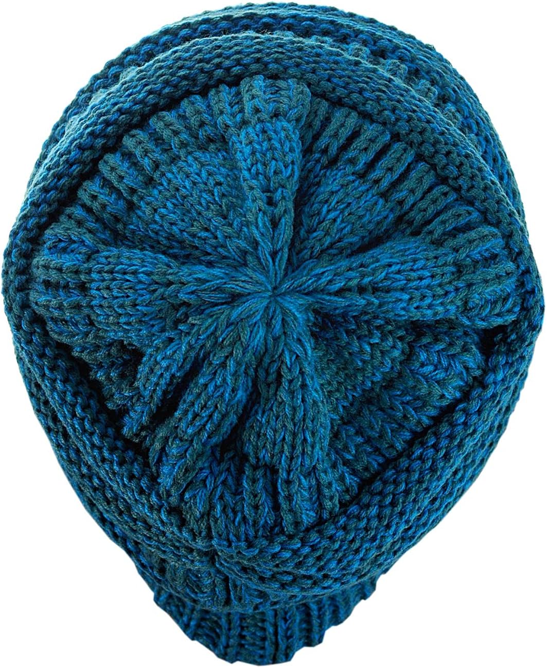 Trendy Warm Chunky Soft Stretch Cable Knit Beanie Skully, Black at  Women’s Clothing store