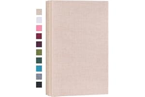 Mublalbum Small Photo Album 4x6 300 Photos Linen Cover Picture photo Book with 300 Horizontal Pockets for Family Anniversary Wedding Baby (Beige)