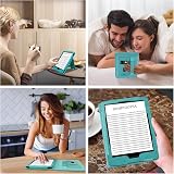 MMK Kindle Paperwhite Case 7/6.8 inch Premium PU Leather Smart Cover Lake Blue view 7