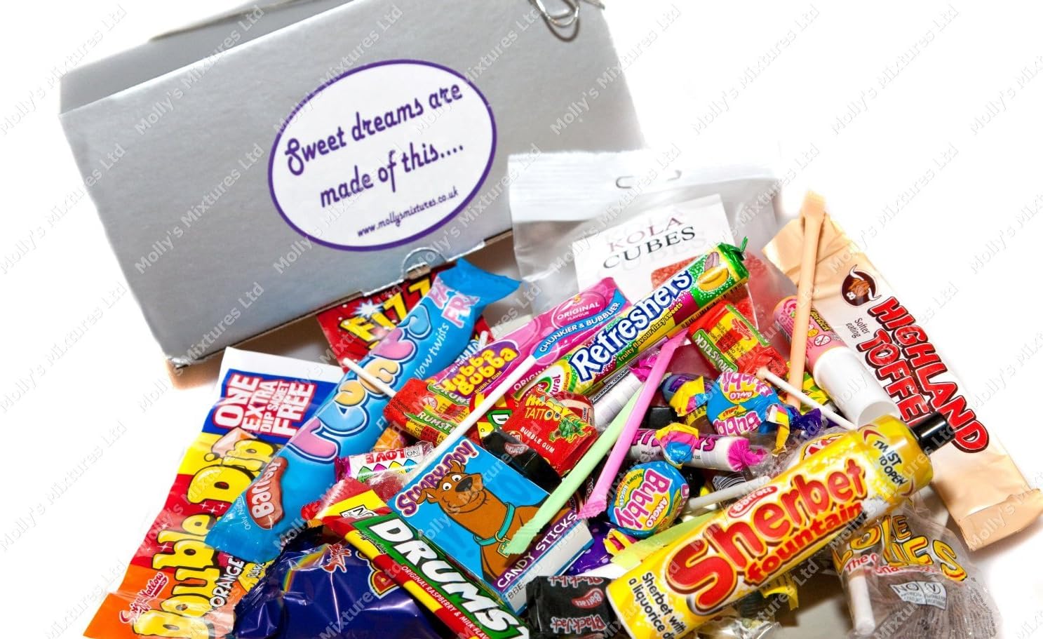 Retro Sweets Gift Box Large 'Sweet Dreams are Made of This' Full