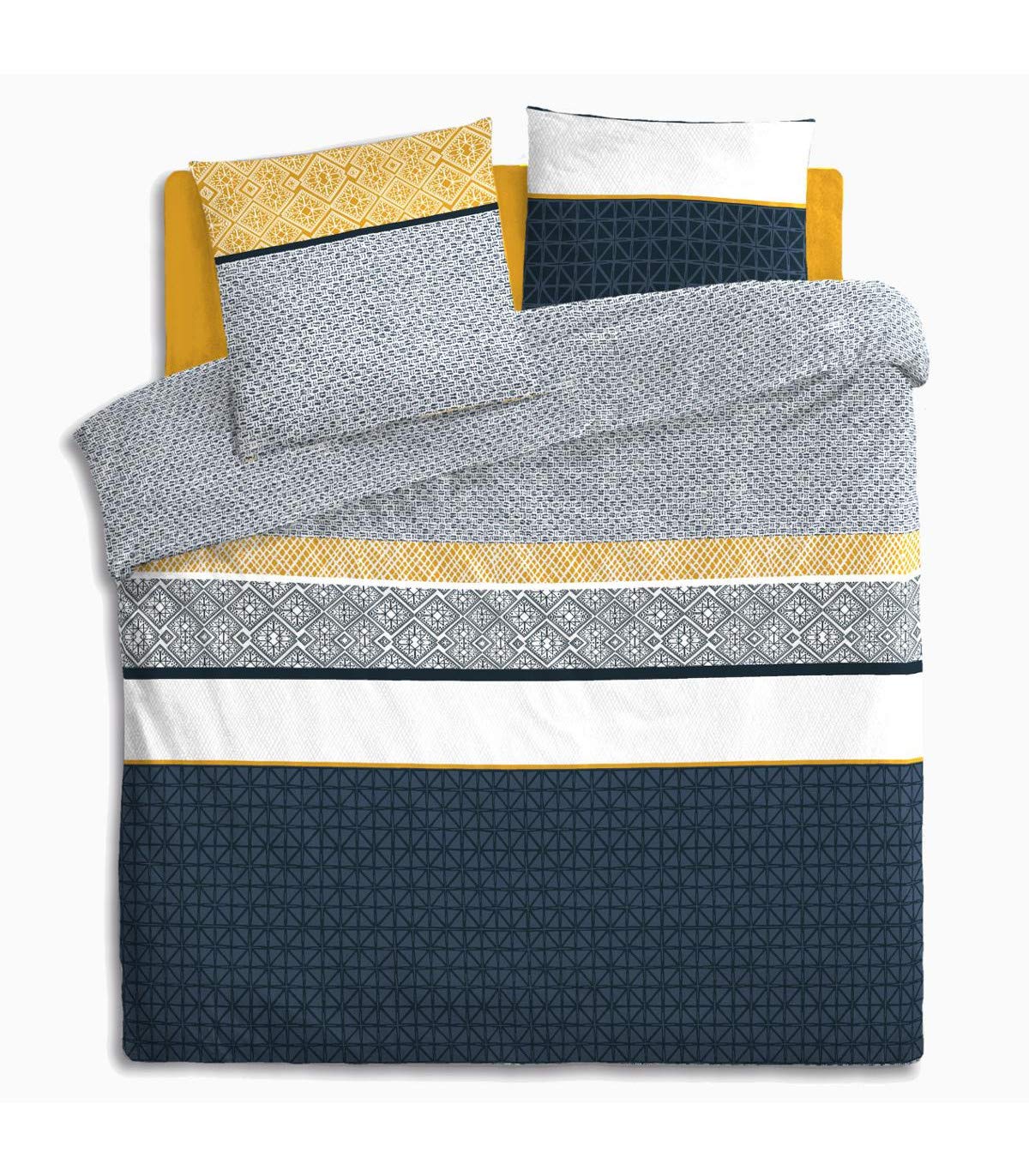 Atmosphera Etnik Striped Cotton Bedding Set 240 x 220 cm