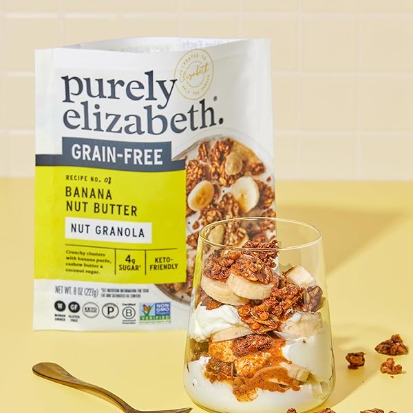 PURELY ELIZABETH, CEREAL GRANOLA BANANA, 8 OUNCE