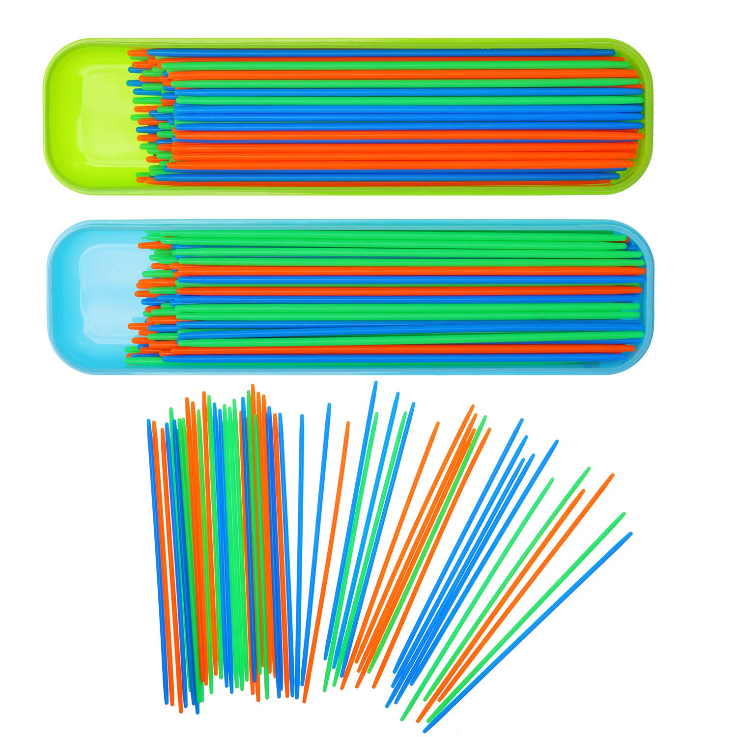 Boao 200 Pieces Pick up Sticks Game Toys with 2