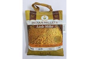 SHASTHA FOODS Shastha Little Millet (Samai)- 5 Lbs (Pack of 1) - Processed, Unpolished and Hulled