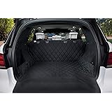 BarksBar Luxury Pet Cargo Cover & Liner For Dogs - 80 x 52 Black, Quilted Waterproof Machine Washable & Nonslip Backing With 